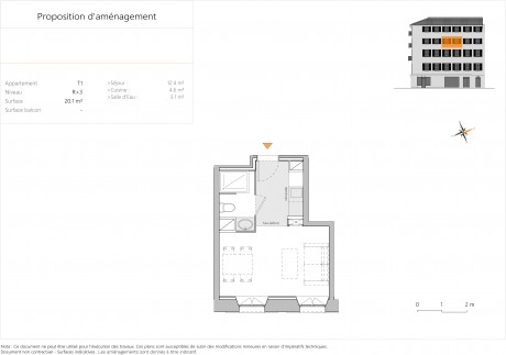 Lot 2 T1 - Résidence les Loges Risso